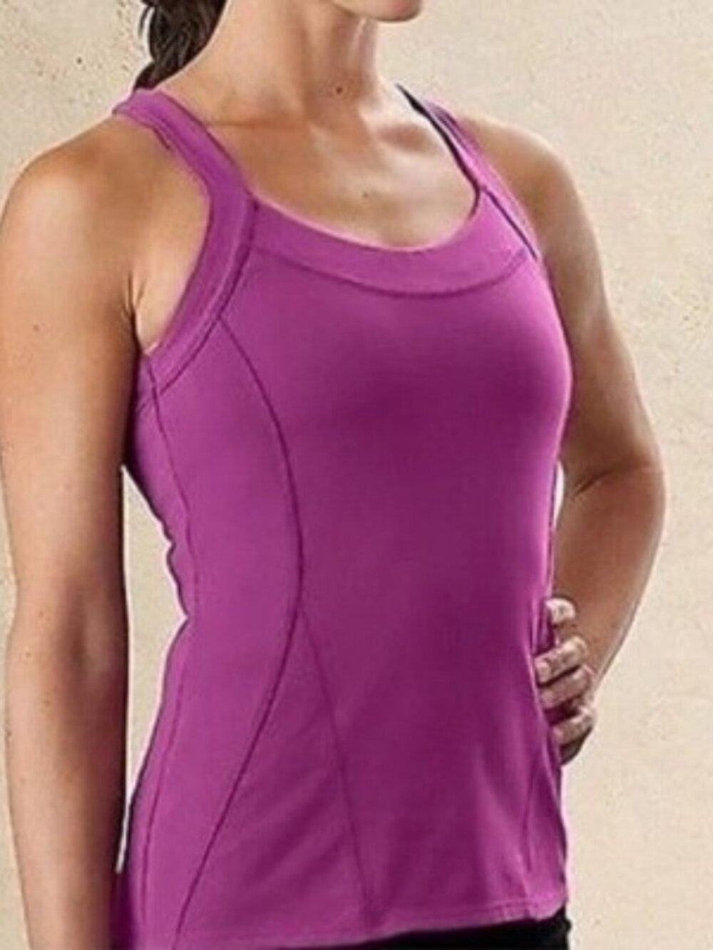 ATHLETA Purple Switchback Racer Tank Size Small